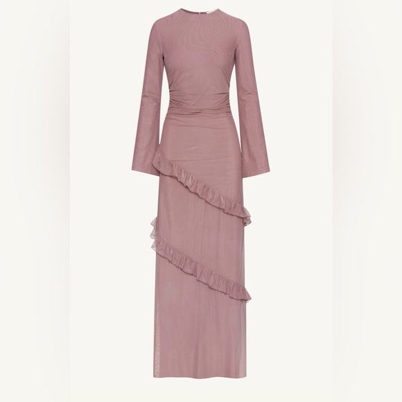 Sabrina Waterfall Maxi Dress - Twilight Mauve - Picture 2 of 6